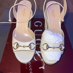 Gucci Women's Horsebit platform sandal